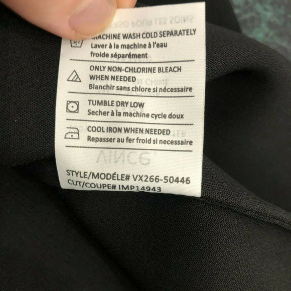 Vince Black Sheer Sleeve Shift Dress size Medium - Picture 8 of 8